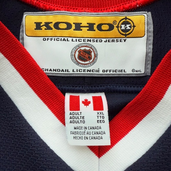 Vintage Columbus Blue Jackets Original Logo Jersey Size XXL - Picture 10 of 10